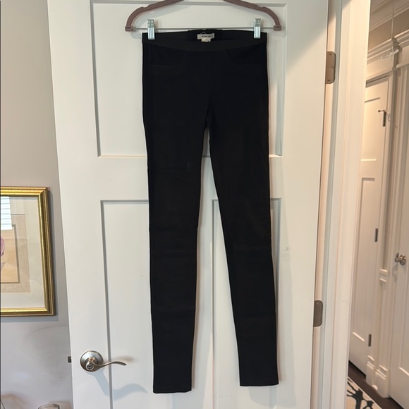 Helmut Lang 100% Leather Textured Pants